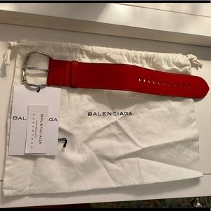 Authentic Balenciaga Leather cuff bracelet - unisex